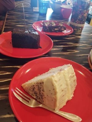 All of the cake at Fat Rabbit in Oswestry