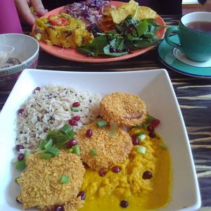 Katsu curry at Fat Rabbit in Oswestry