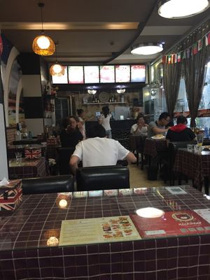 Inside the restaurant at Nick Bear in Chengdu