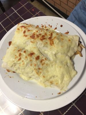 Vegetarian (NOT vegan) burrito at Nick Bear in Chengdu