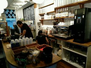 bar section at Cafe Safari in Kiruna