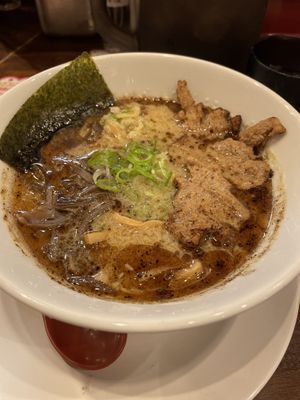 Garlic Ramen at Kyushu Jangara Ramen - Harajuku in Tokyo