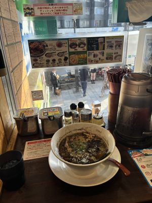 my vegan garlic ramen   at Kyushu Jangara Ramen - Harajuku in Tokyo