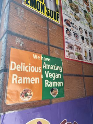 yay!  at Kyushu Jangara Ramen - Harajuku in Tokyo