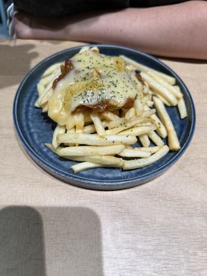 Poutine appetizer   at Kyushu Jangara Ramen - Harajuku in Tokyo