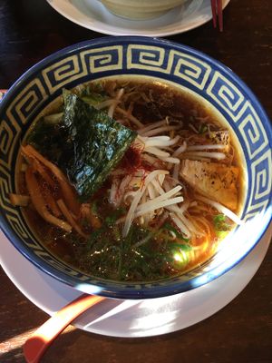 Vegan ramen  at Kyushu Jangara Ramen - Harajuku in Tokyo