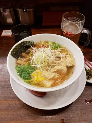 Vegan ramen! at Kyushu Jangara Ramen - Harajuku in Tokyo