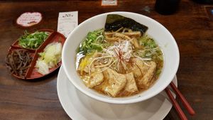 vegan ramen at Kyushu Jangara Ramen - Harajuku in Tokyo
