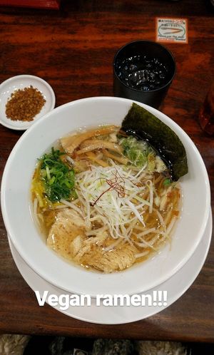 I got the original vegan ramen at Kyushu Jangara Ramen - Harajuku in Tokyo