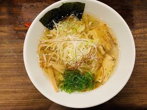 Vegan Yuzu Shio ramen  at Kyushu Jangara Ramen - Harajuku in Tokyo