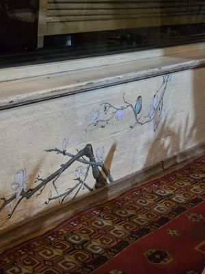 Outside seating at Daredzhani in Almaty