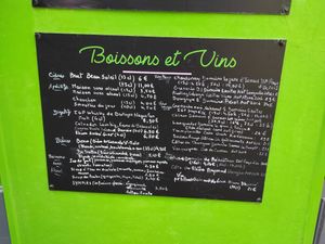 Menu at Annadata in Saint-malo