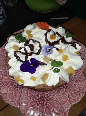 Pear cake. I will dream of it for the rest of my life at Annadata in Saint-malo