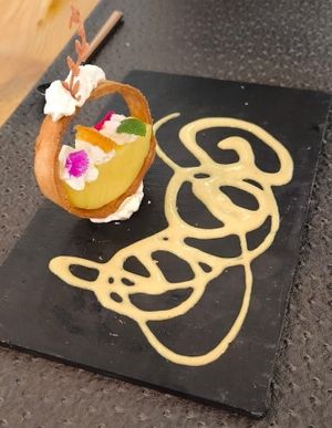 Lemon tart at Annadata in Saint-malo