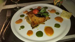 Moussaka végétarienne at Annadata in Saint-malo