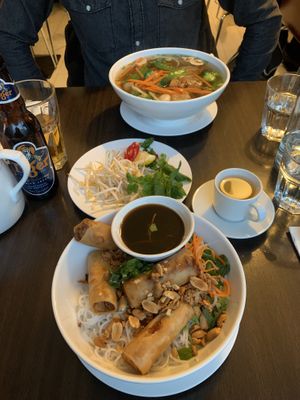 Pho veg and bun veg  at Pho Kim  in Dublin
