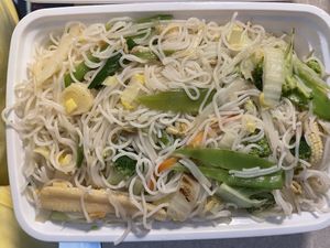 Vegetable chow mei fun  at Golden Palace in Watertown