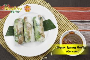 Vegan Spring Rolls at Healthy Farm - Go Vap District in Ho Chi Minh City