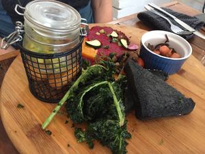 Breakfast board at Handsome Her in Brunswick