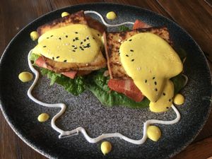 Tofu Benedict  at Handsome Her in Brunswick