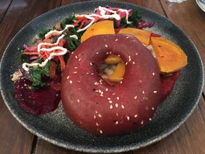 Breakfast Bagel at Handsome Her in Brunswick