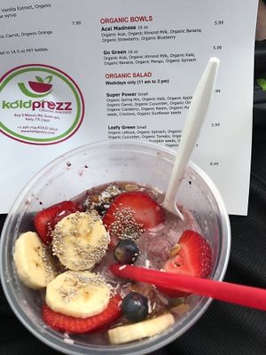Acai madness bowl. at koldprezz in Katy