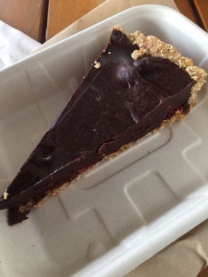 Raw vegan chocolate cake!!!!! at Sustain Vegetarian Takeaways in Rotorua