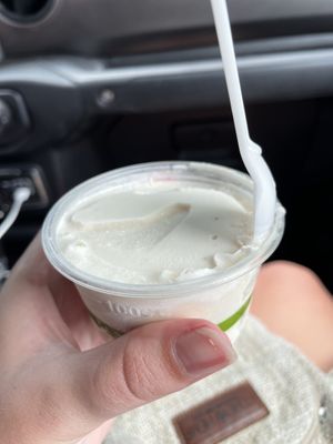 Coconut gelato  at Coconut Caboose in Paia