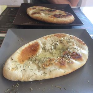 Great focaccia bread at Antonio Pizza & Pasta in Rhodes