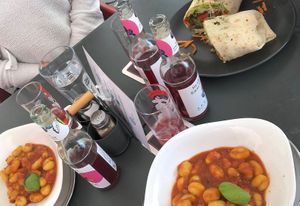 Vegan Gnocchi Bolognese & Vegan Pizza Wrap at Cappuccini in Vilshofen An Der Donau
