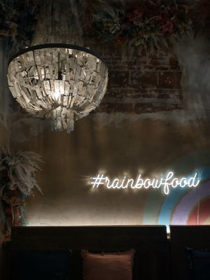 Interior detail at Superchulo in Madrid