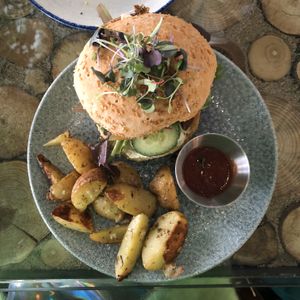 Vegan Burger, not crazy at Superchulo in Madrid