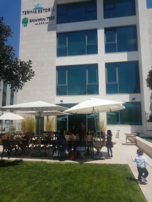 outdoors at Organic Caffe in Estoril