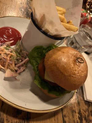 Vegan cheese burger  at Lounges - Curio Lounge in Stroud