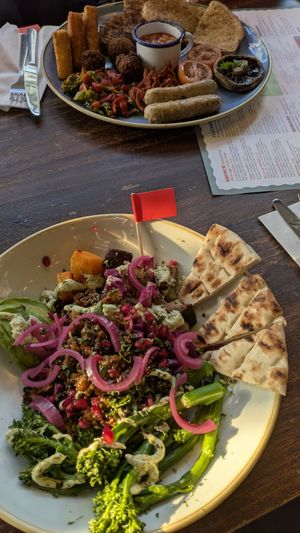 Vegan Buddha bowl and big vegan breakfast at Lounges - Curio Lounge in Stroud