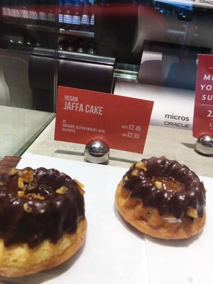 Vegan Jaffa cakes at LEON in Folkestone