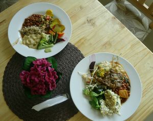 2 plates, 28r and 17r. at Edi Sabor Natural in Manaus