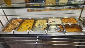 cooked side of the buffet. very tasty. so yummy.  at Edi Sabor Natural in Manaus
