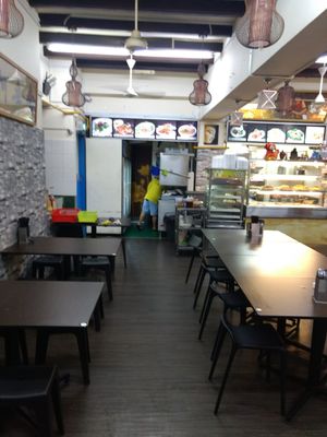 Inside at Dragon Gate Vegetarian in Central Singapore