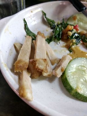 Vegan bones at Dragon Gate Vegetarian in Central Singapore