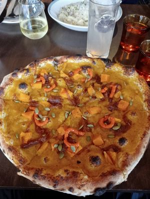 Zucca pizza at The Basement on Market St in Newcastle