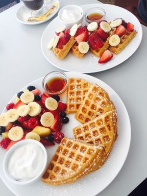 Vegan Fruit Salad Yummy Yummy and vegan The Classic. at Waffle on Cairns in Cairns