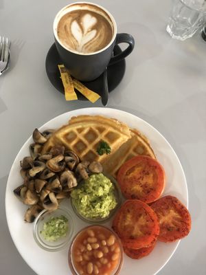 Vegan in heaven!  at Waffle on Cairns in Cairns