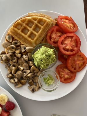 Vegan savoury at Waffle on Cairns in Cairns