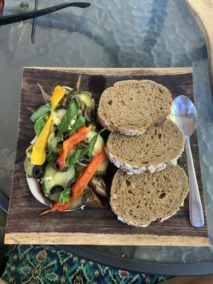 Mediterran plate at Breadelicious in 