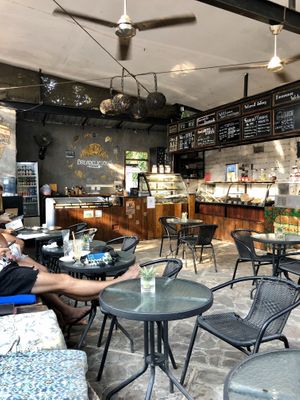 The cafe interior  at Breadelicious in 