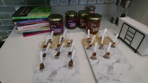 nothing wrong with eating spoonfuls of hazelnut chocolate at EarthBar - Century City in West Los Angeles