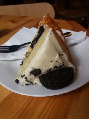 vegan oreo cake at Vegan All Sorts in Saltaire