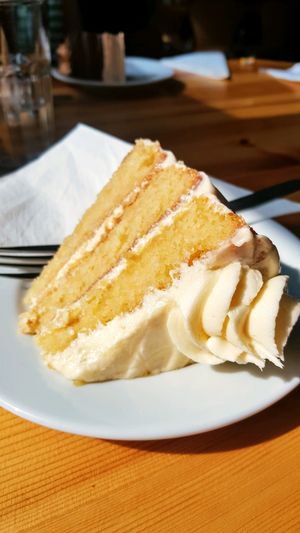 Caramel layer cake at Vegan All Sorts in Saltaire