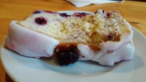 Vanilla & fruit loaf at Vegan All Sorts in Saltaire
